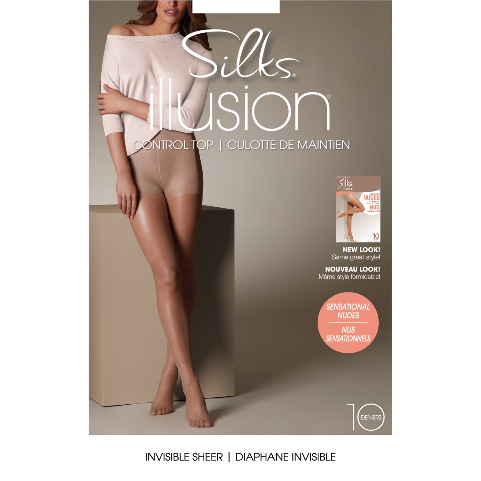 Control Top Pantyhose with Sandalfoot