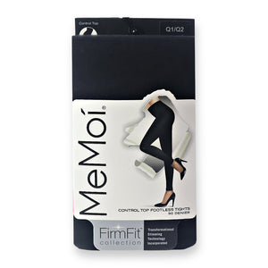 MeMoi FirmFit Footless Tights (Black)