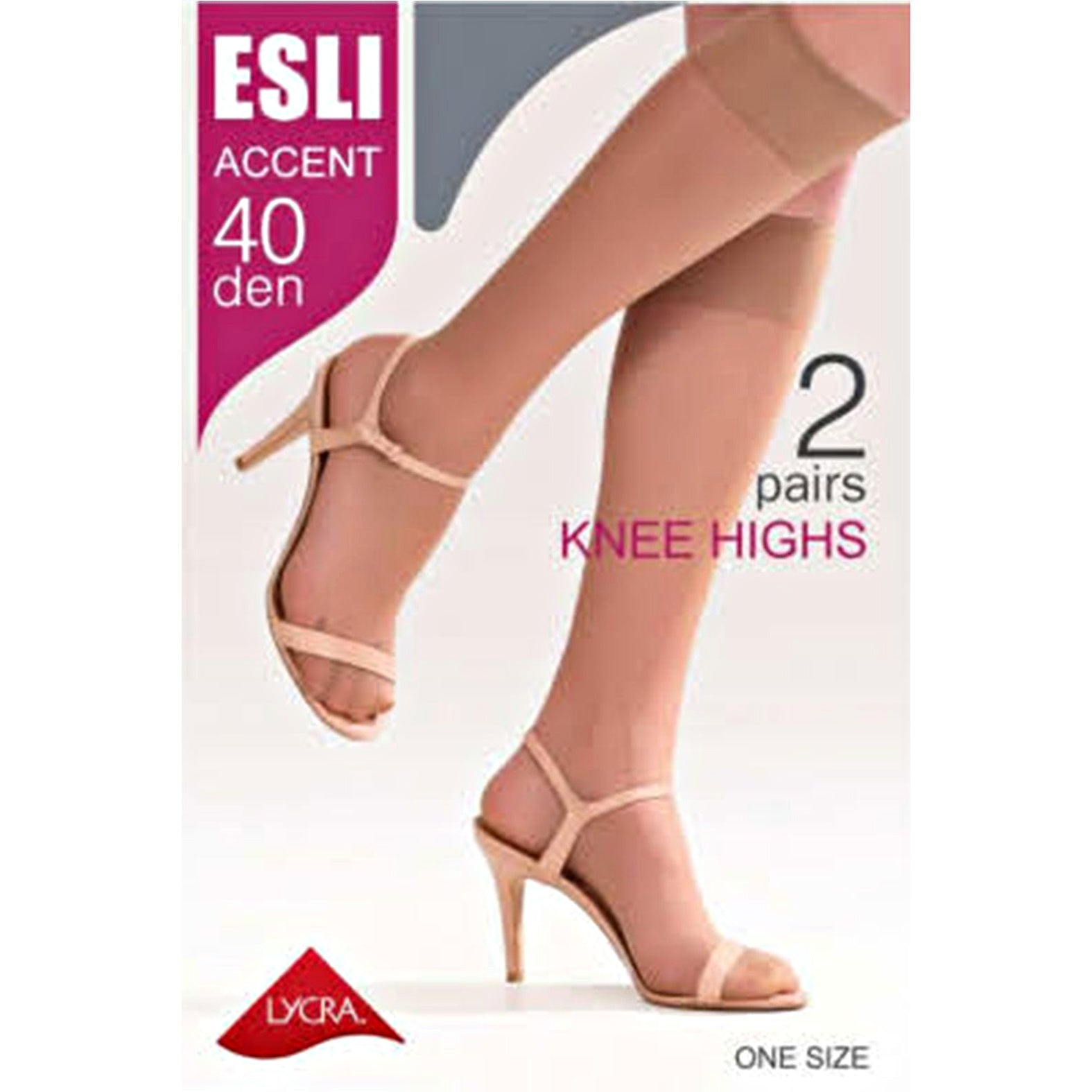 ESLI Accent 40 Den-Knee Highs