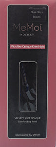 Memoi Microfiber Opaque Knee Highs