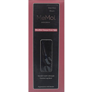 Memoi Microfiber Opaque Knee Highs