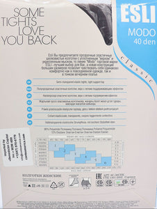 ESLI MODO Classic 40 Den (Non-Control/Reinforced Panty)